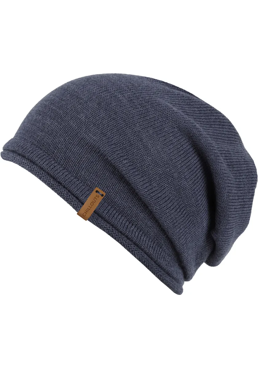 

Chillouts Шапка-бини "Leicester Hat", свободного кроя с содержанием шерсти, синий