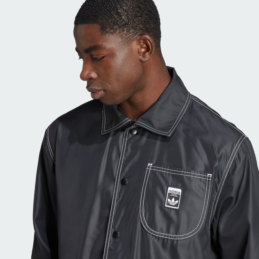 Демисезонная куртка ADIDAS ORIGINALS Wabash, Black — фото 4