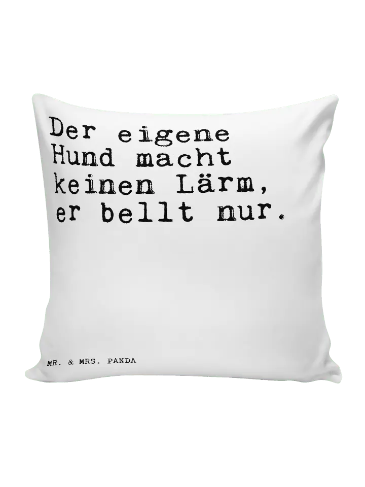 

Подушка Mr & Mrs Panda 40x40 Der eigene Hund macht, белый