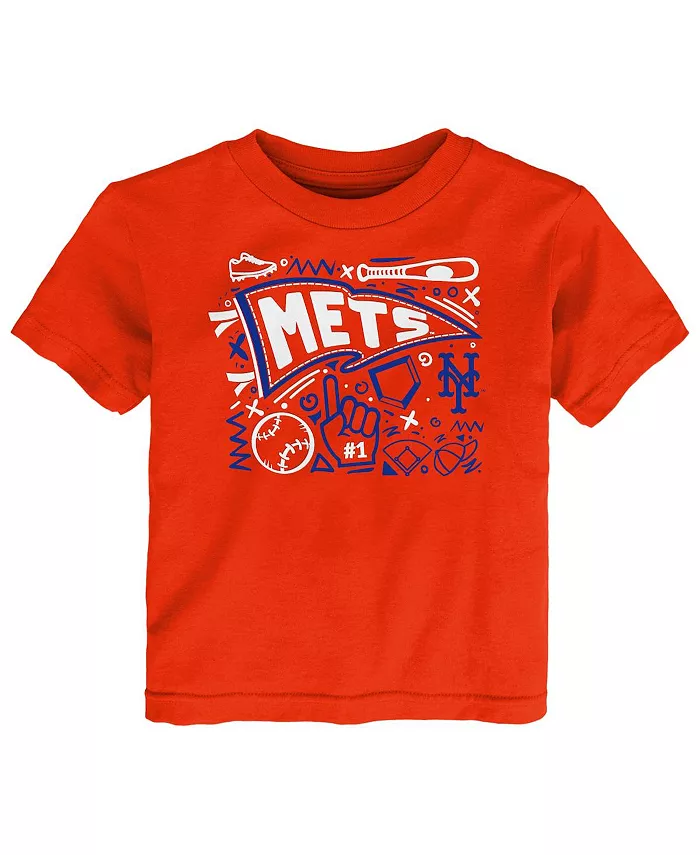 

Оранжевая футболка с надписью «New York Mets Ballpark Fun» для малышей Outerstuff
