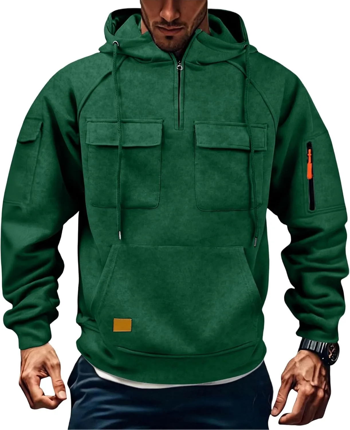 

Толстовка мужская Casual Winter Fleece с капюшоном и карманами