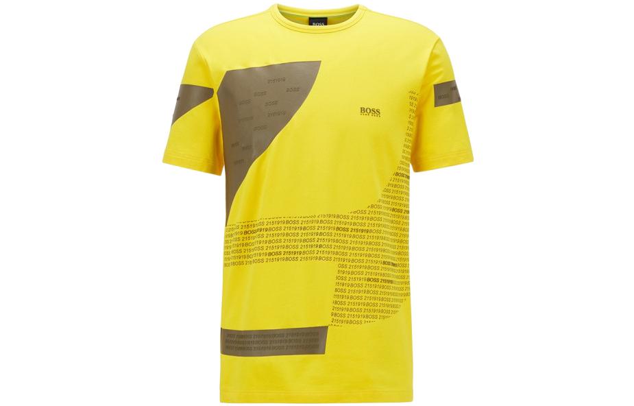 

Футболка мужская желтая SS22 HUGO BOSS