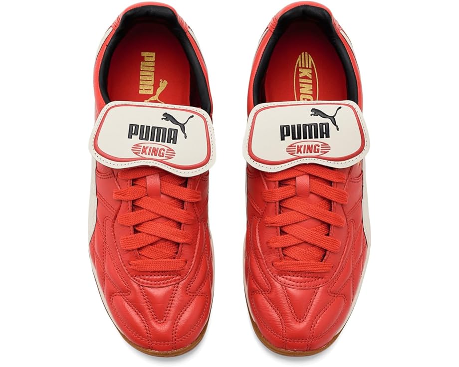 Мужские кроссовки PUMA King Indoor, Red Fire/Frosted Ivory — фото 2
