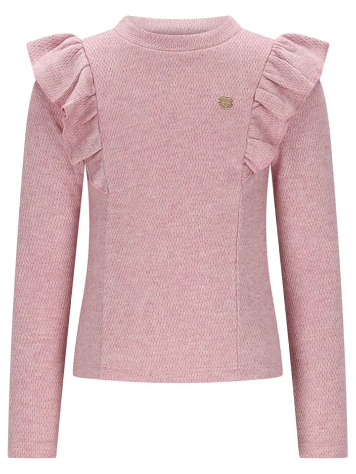 Лонгслив с рюшами Le Chic, розовый