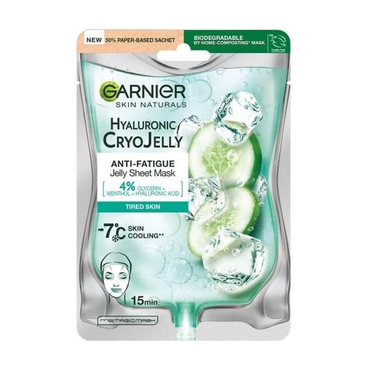 

Увлажняющая гелевая маска на ткани, 27 г Garnier, Hyaluronic Cryo Jelly