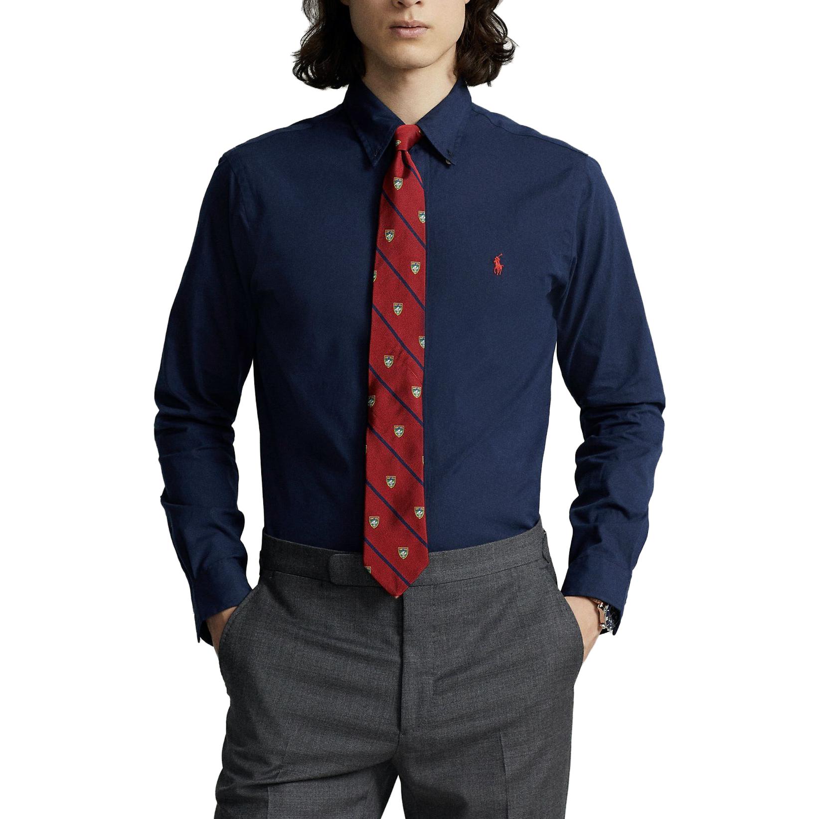 Поло из хлопка Polo Ralph Lauren, Морской синий — фото 3