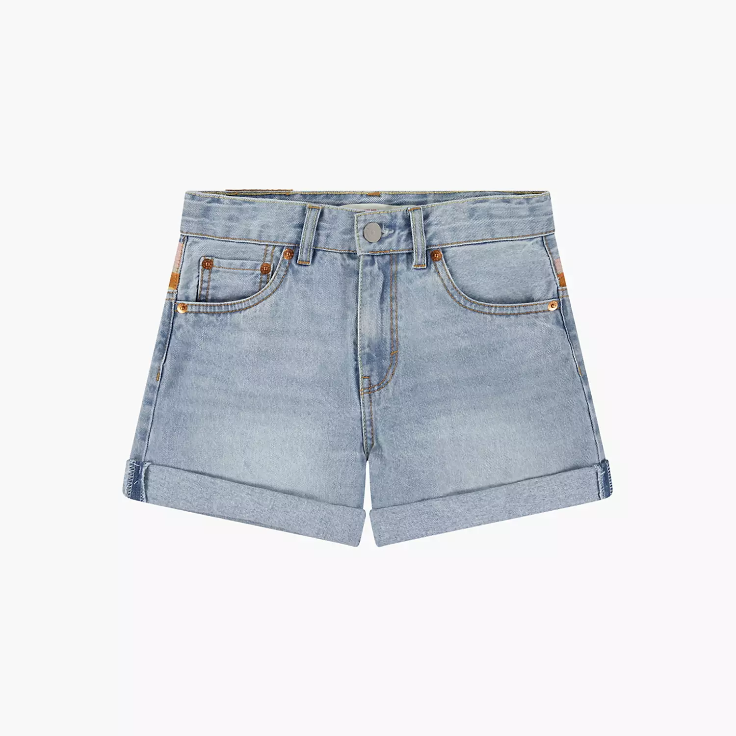 

Мини-юбка для мамочек с вышивкой для девочек 7-16 лет Levi's, цвет Desert Sky - Medium Wash