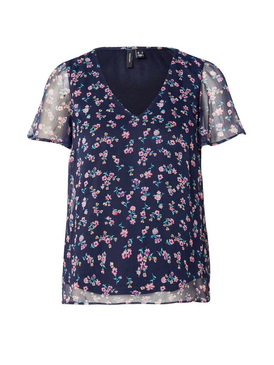 

Блузка с коротким рукавом VERO MODA Blouse SMILLA, темно-синий