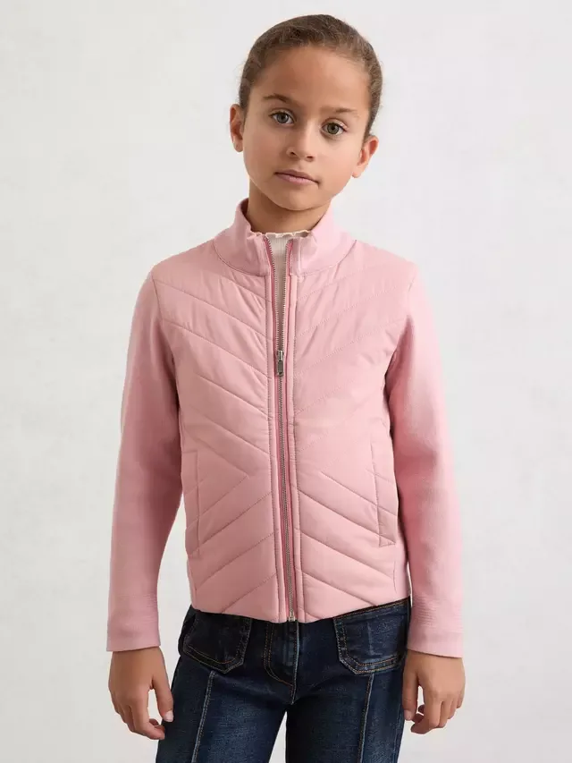 Детская стеганая куртка Hansel, розовая Reiss