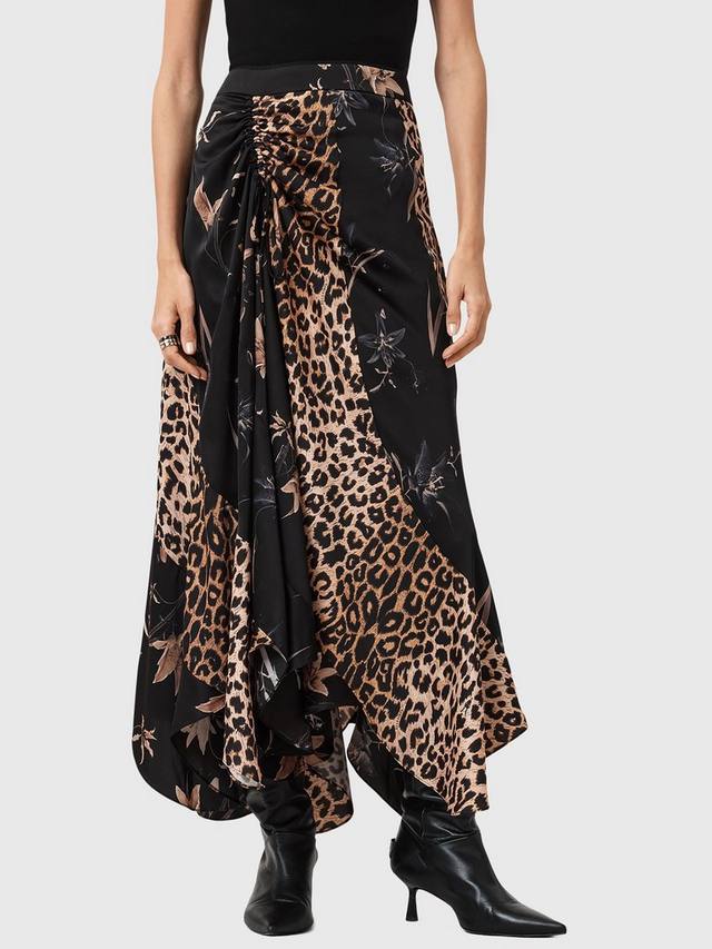 

Юбка миди Arleen с принтом "animal print" и средней посадкой AllSaints