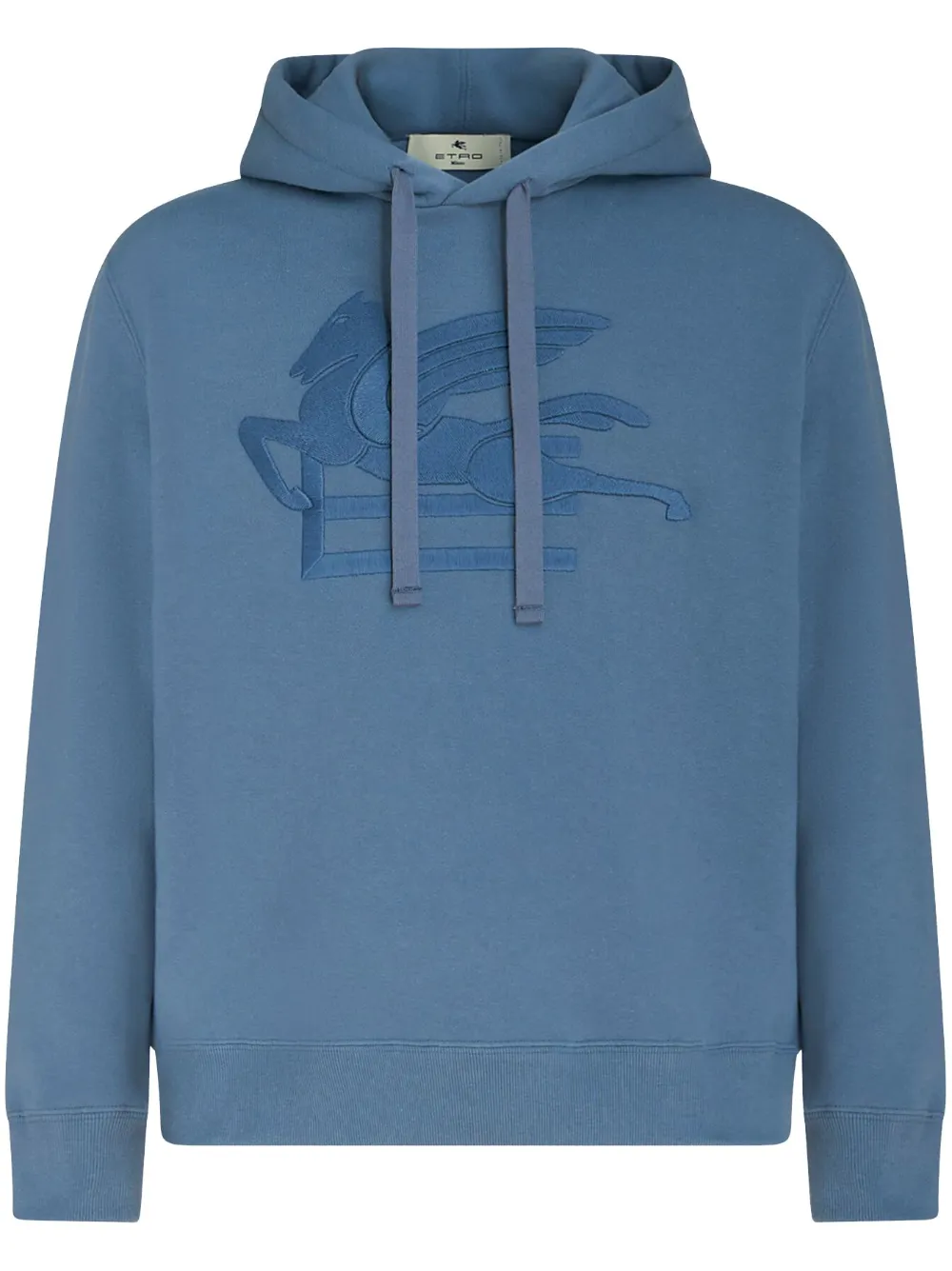

Худи с вышитым логотипом ETRO, синий