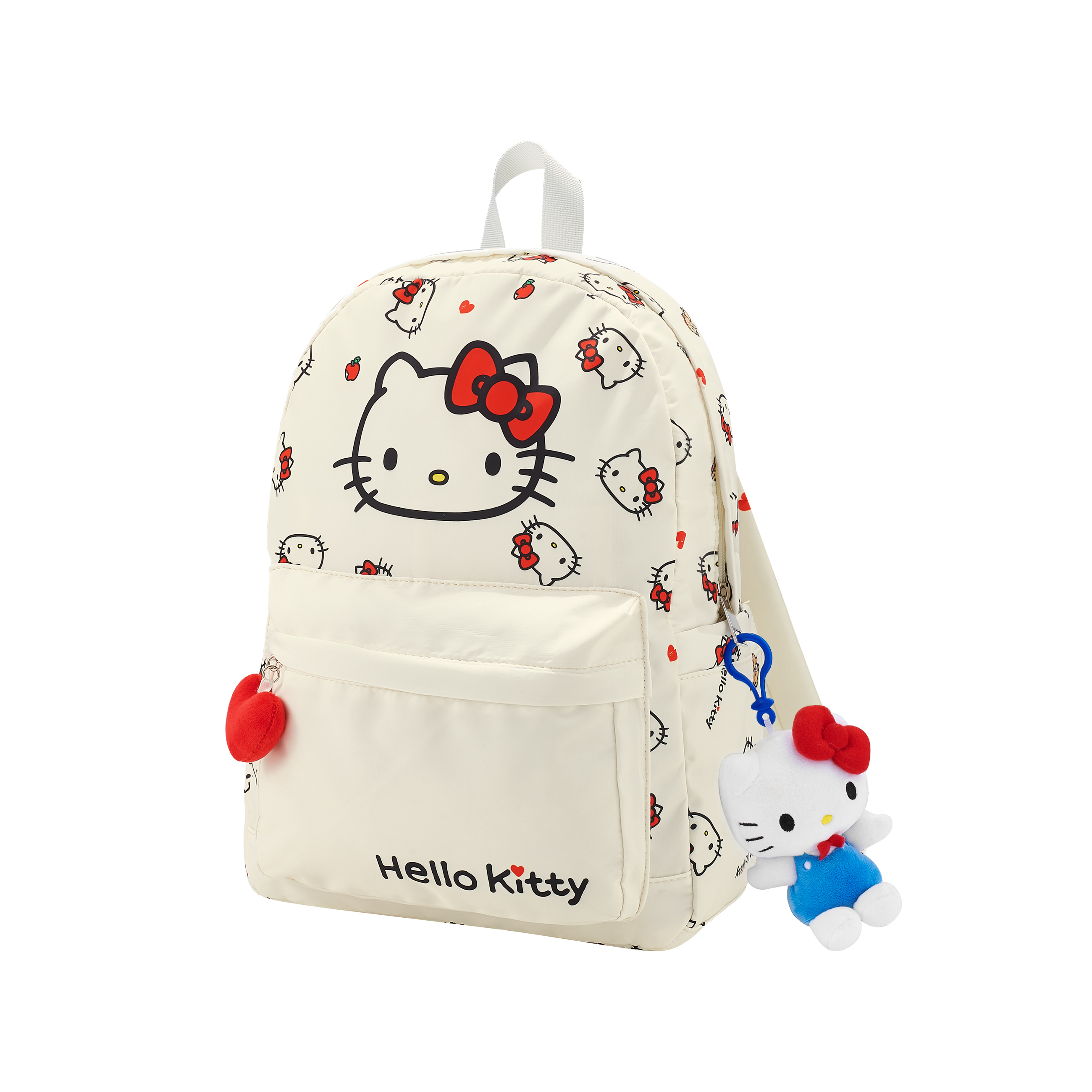 

Sanrio Рюкзак из полиэстера Hello Kitty женский кремовый, Cream Yellow-Hello Kitty Backpack+Small Doll