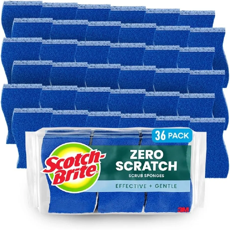 Мочалка Scotch-Brite Non-Scratch Scrub Sponge, 36 шт