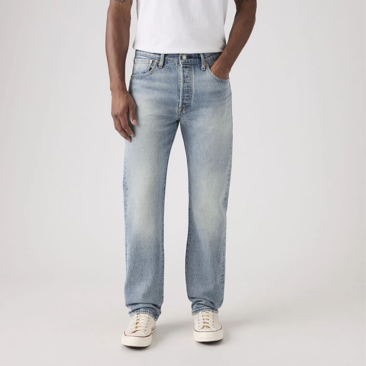 Оригинальные мужские джинсы 501 Levi's, Medium Wash — фото 2