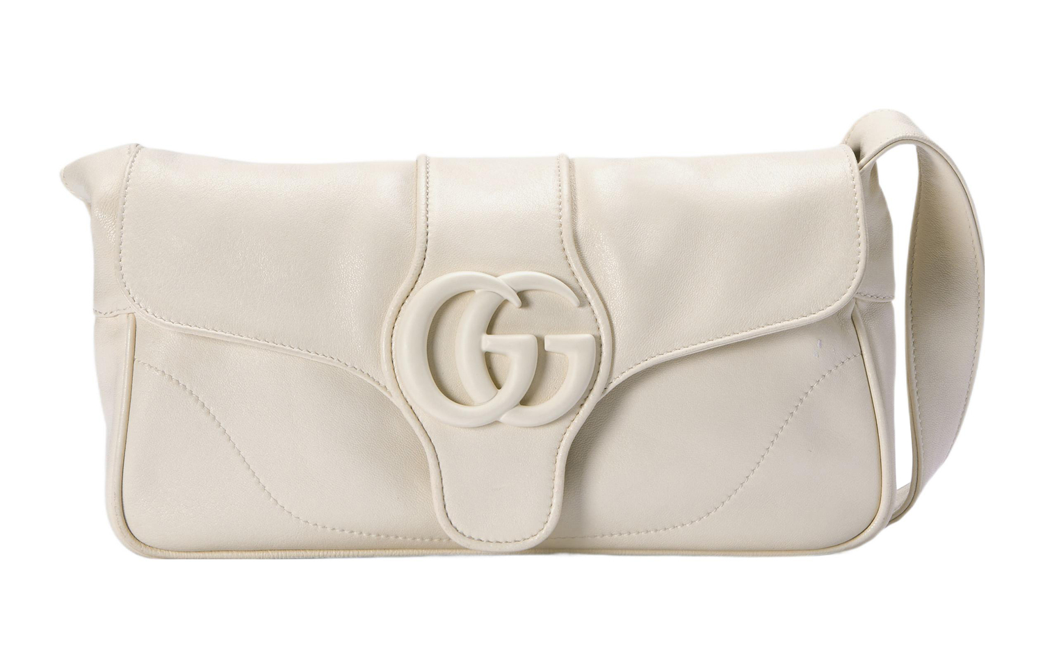 

Сумка через плечо Aphrodite из кожи белого цвета GUCCI