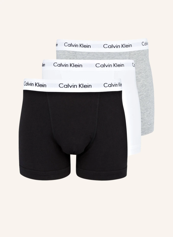 

Комплект из 3 боксёрских шорт cotton stretch Calvin Klein, черный