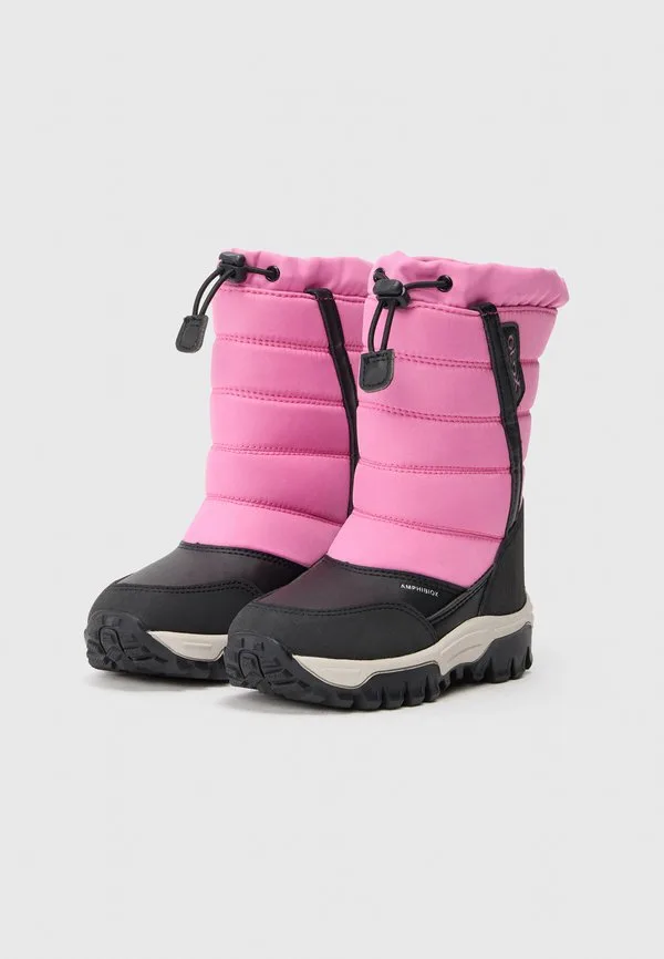Зимние ботинки для девушки из гималаев Geox, Fuchsia/Black — фото 2