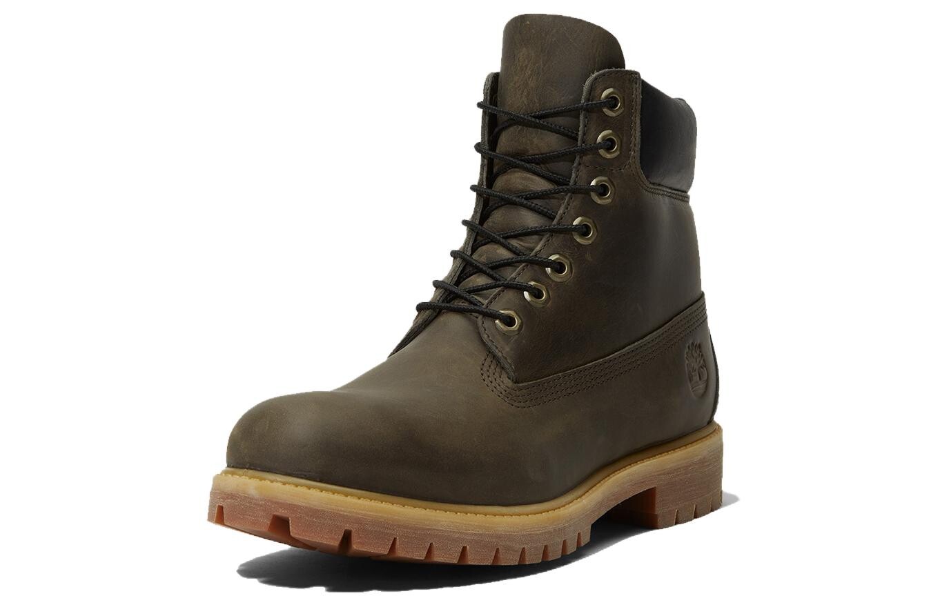 Мужские уличные ботинки Timberland с логотипом бренда, черный/коричневый — фото 3