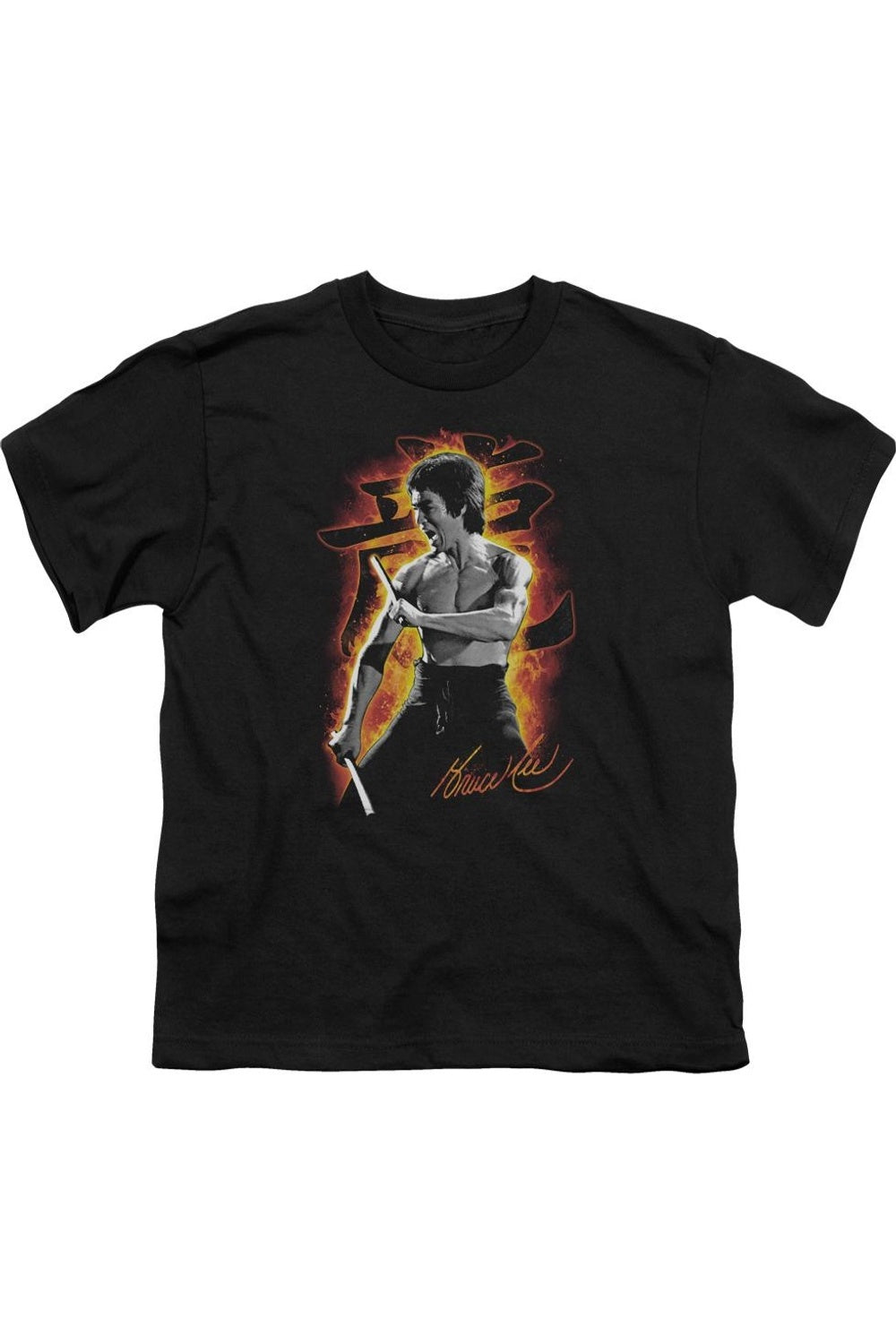 

Футболка с коротким рукавом Bruce Lee Dragon Fire для детей Gildan, черный