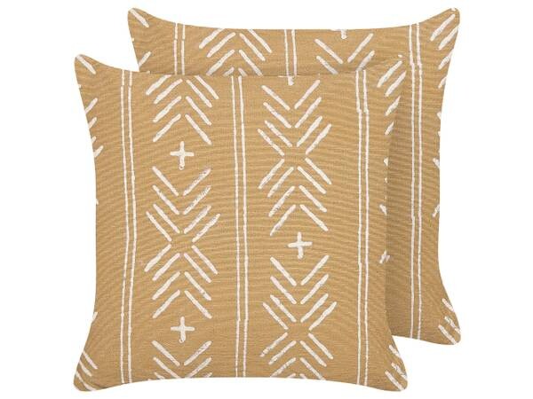 

Подушка Beliani 2 шт BANYAN, 45x45x45 см цвет beige/weiß