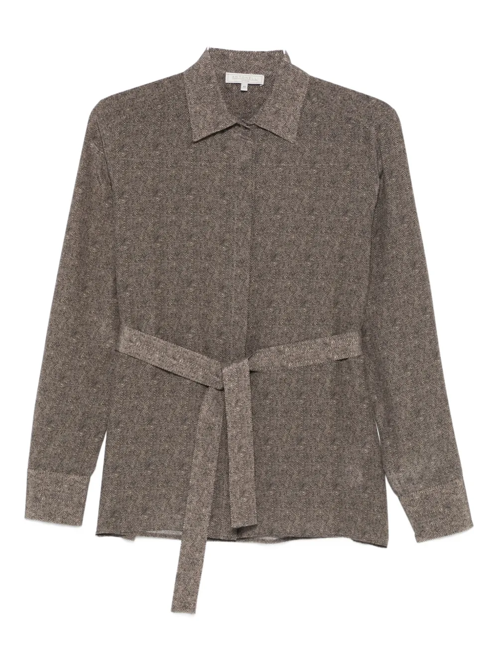 

Топ с поясом Antonelli, коричневый