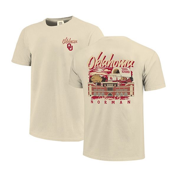 

Мужская футболка Oklahoma Sooners Comfort Colors с принтом кампуса Image One