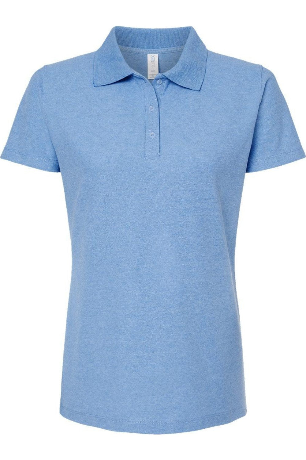 

Спортивное поло Tultex женское 50/50, цвет heather light blue