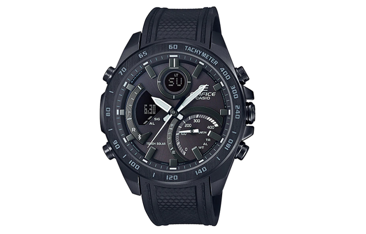 

CASIO Часы Men EDIFICE Black Watch ECB-900PB-1A, Black Dial