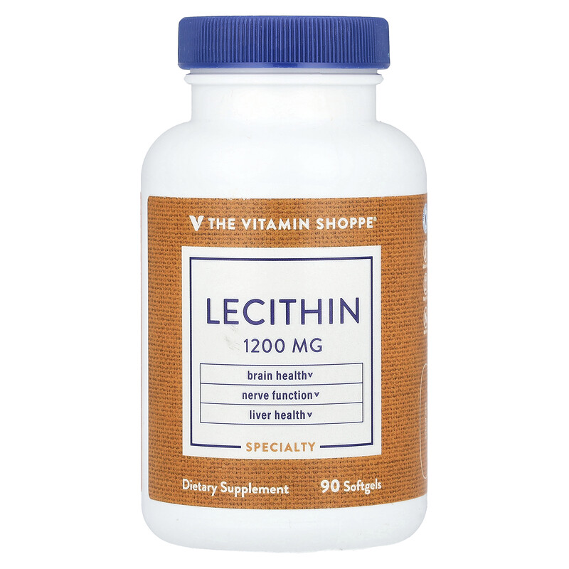 

The Vitamin Shoppe, Лецитин, 1200 мг, 90 мягких таблеток