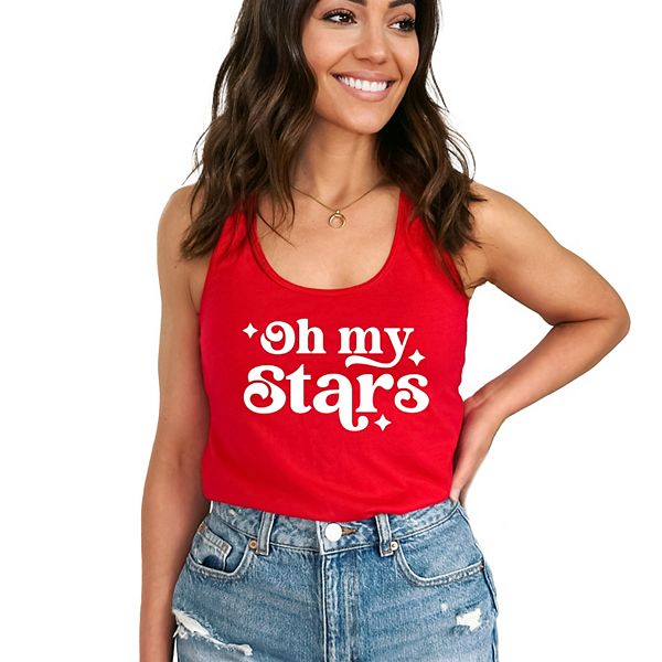 

Топ Oh my stars с вырезом лодочкой Simply Sage Market, Red