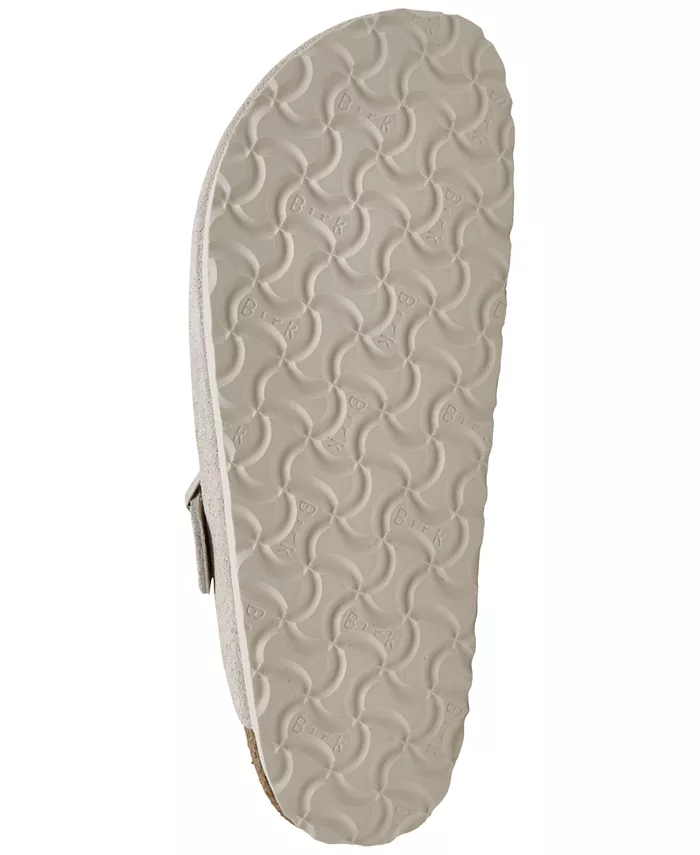 Женские мягкие кожаные сабо Boston Soft Footbed из замши от Finish Line Birkenstock, белый — фото 3