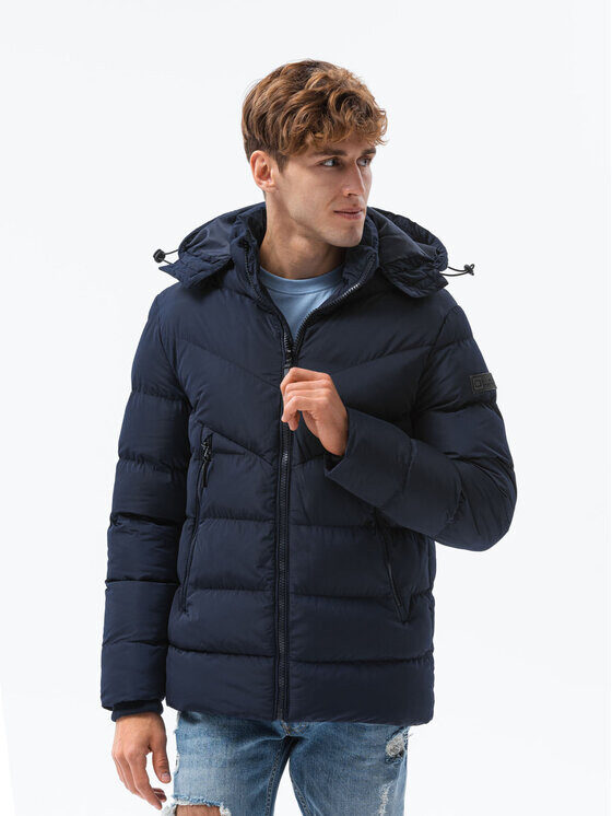 

Пуховик regular fit Ombre, синий