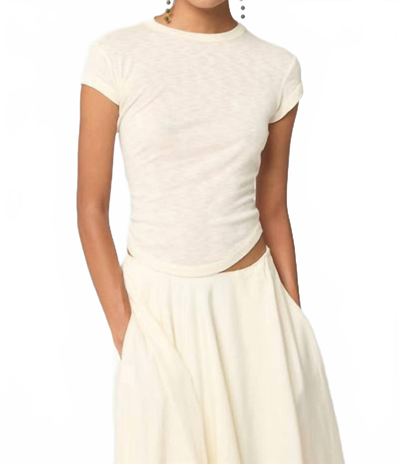 

THE LINE BY K Женская футболка Lavi ванильного цвета