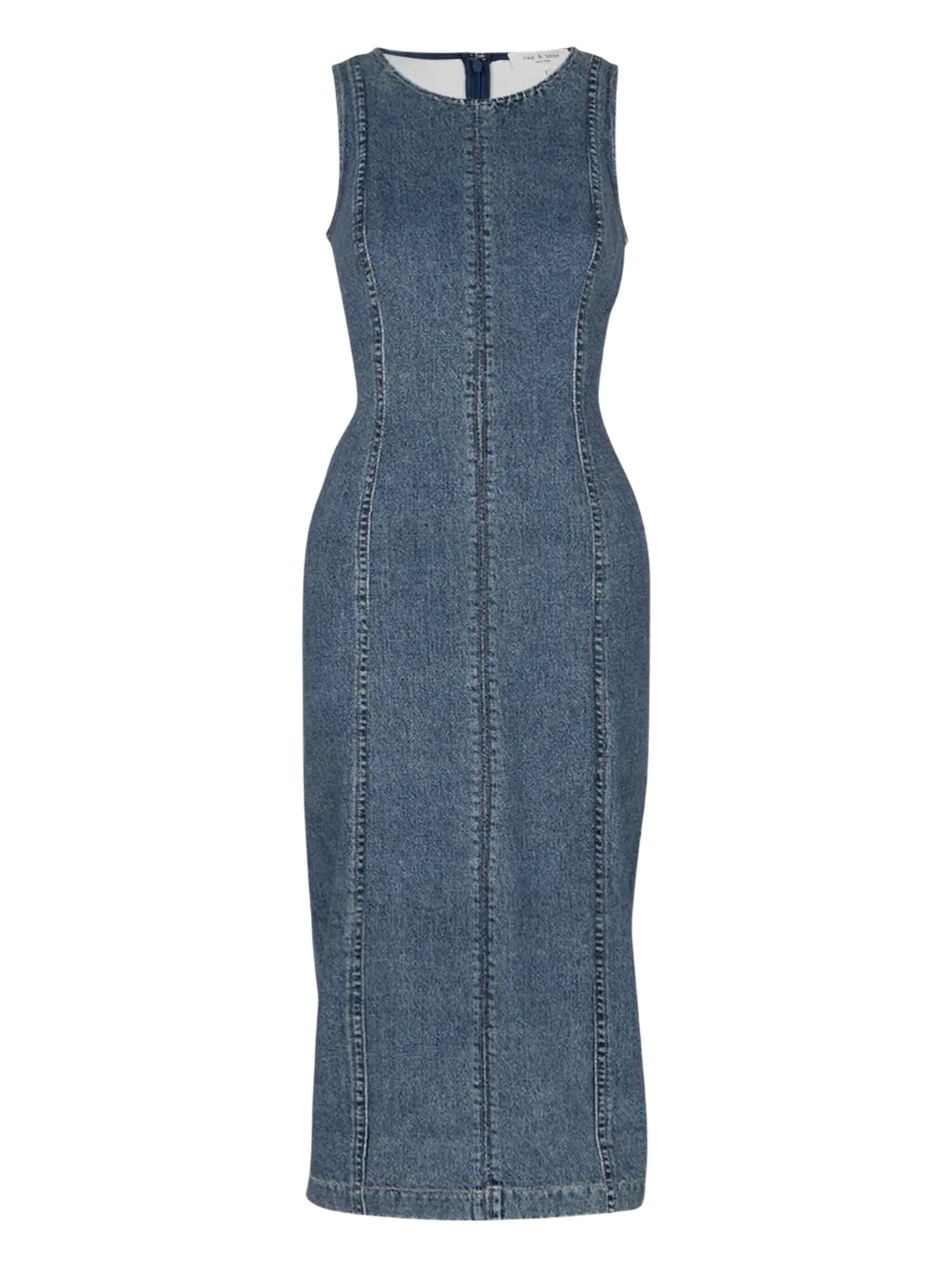 

Платье миди Miramar Ponte Olivia Rag & Bone, синий