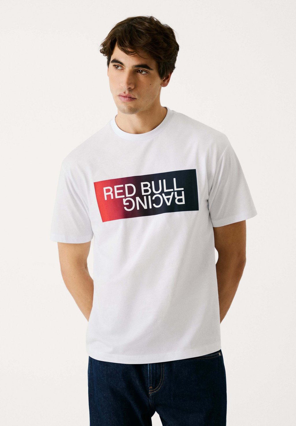 

Футболка с принтом OMBRE LOGO Red Bull Racing x Pepe Jeans, белый