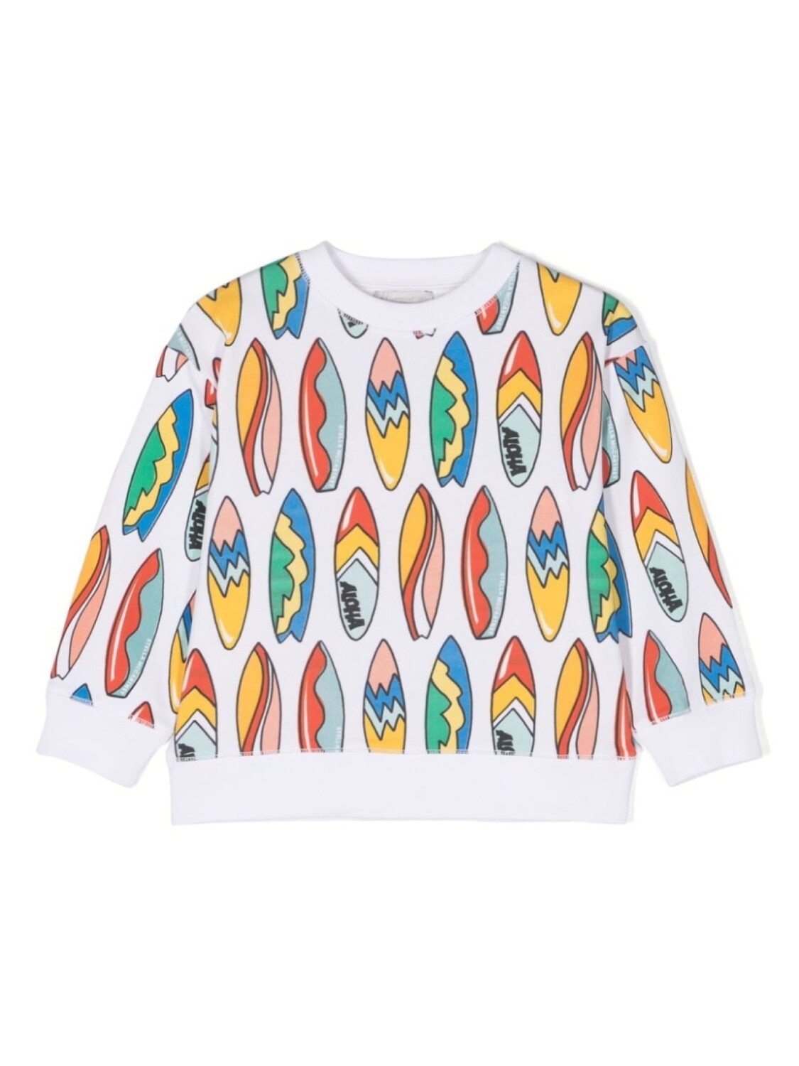 

Stella McCartney Kids толстовка с принтом Surfboard, белый