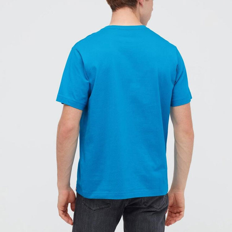 Футболка мужская королевского синего цвета Uniqlo, синий — фото 3