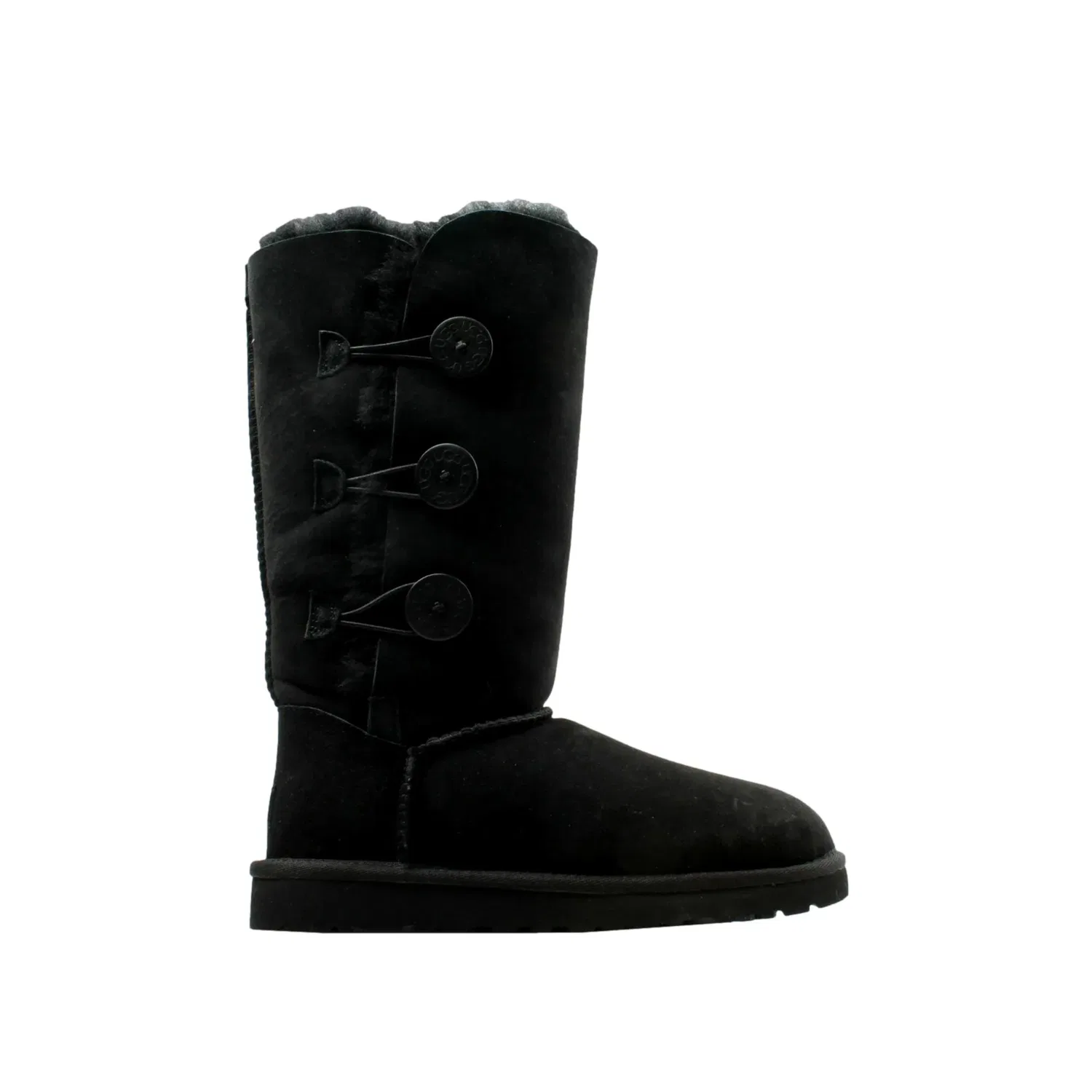 UGG Bailey Button Triplet Black 1962K-BLK для начальной школы