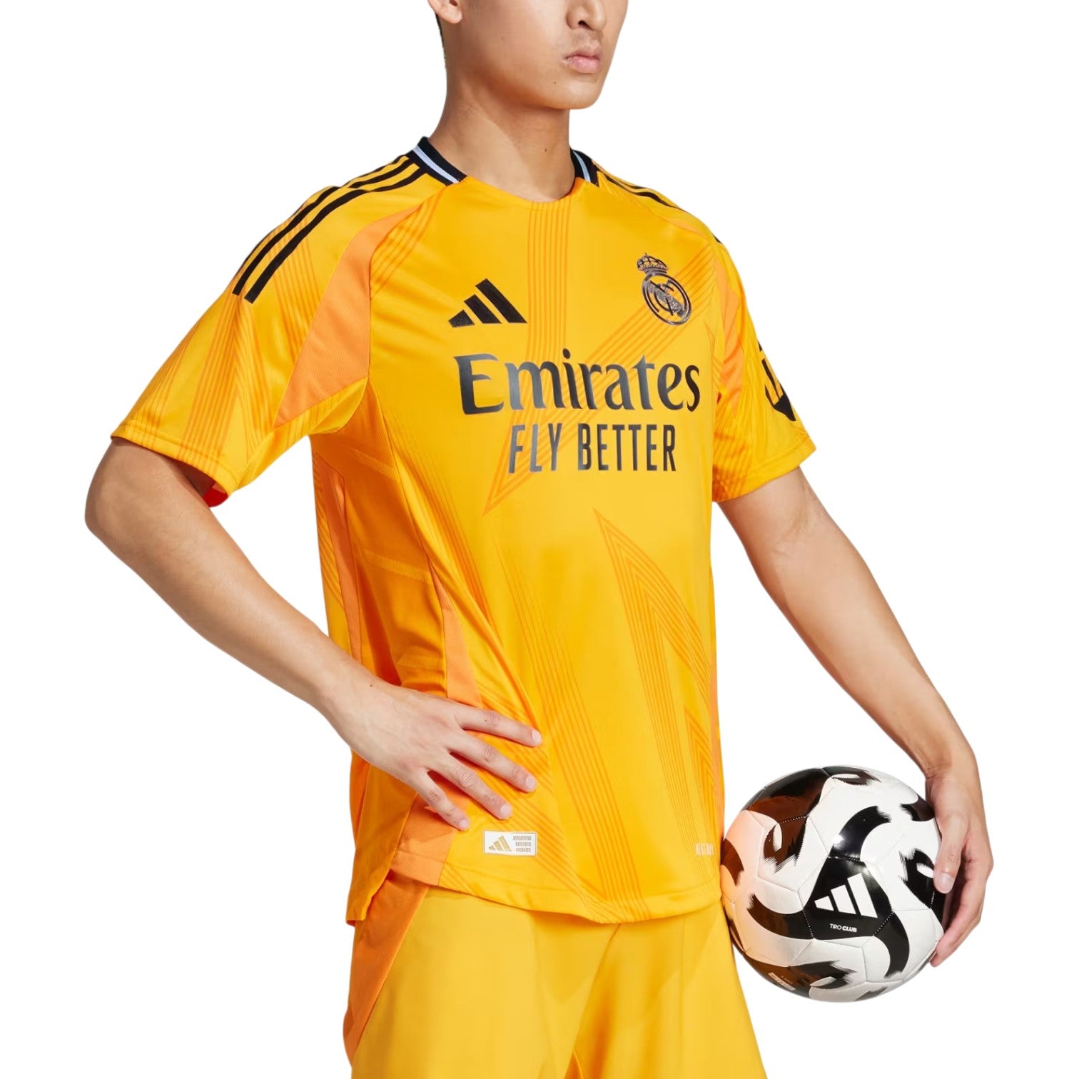 Футболка Adidas Real Madrid 24/25 Away Authentic 'Crew Orange' — фото 3