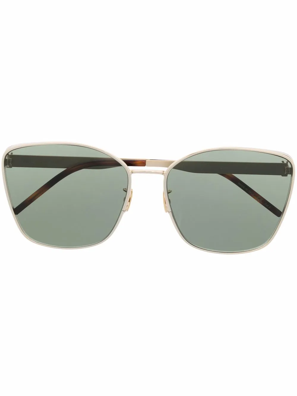 

Солнцезащитные очки в квадратной оправе Saint Laurent Eyewear, золотой