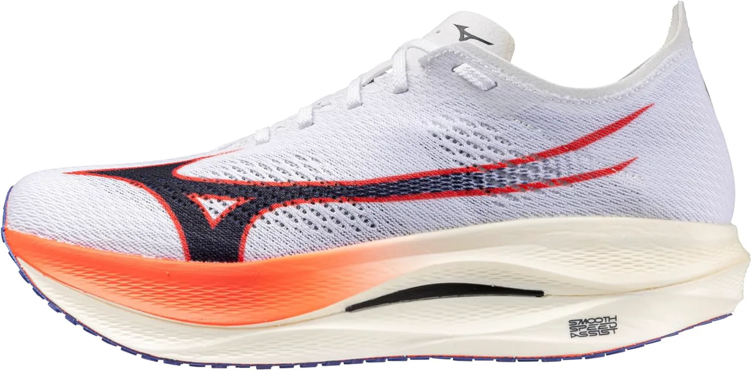 Мужские кроссовки для бега Mizuno Wave Rebellion Flash 3, белый/коралловый