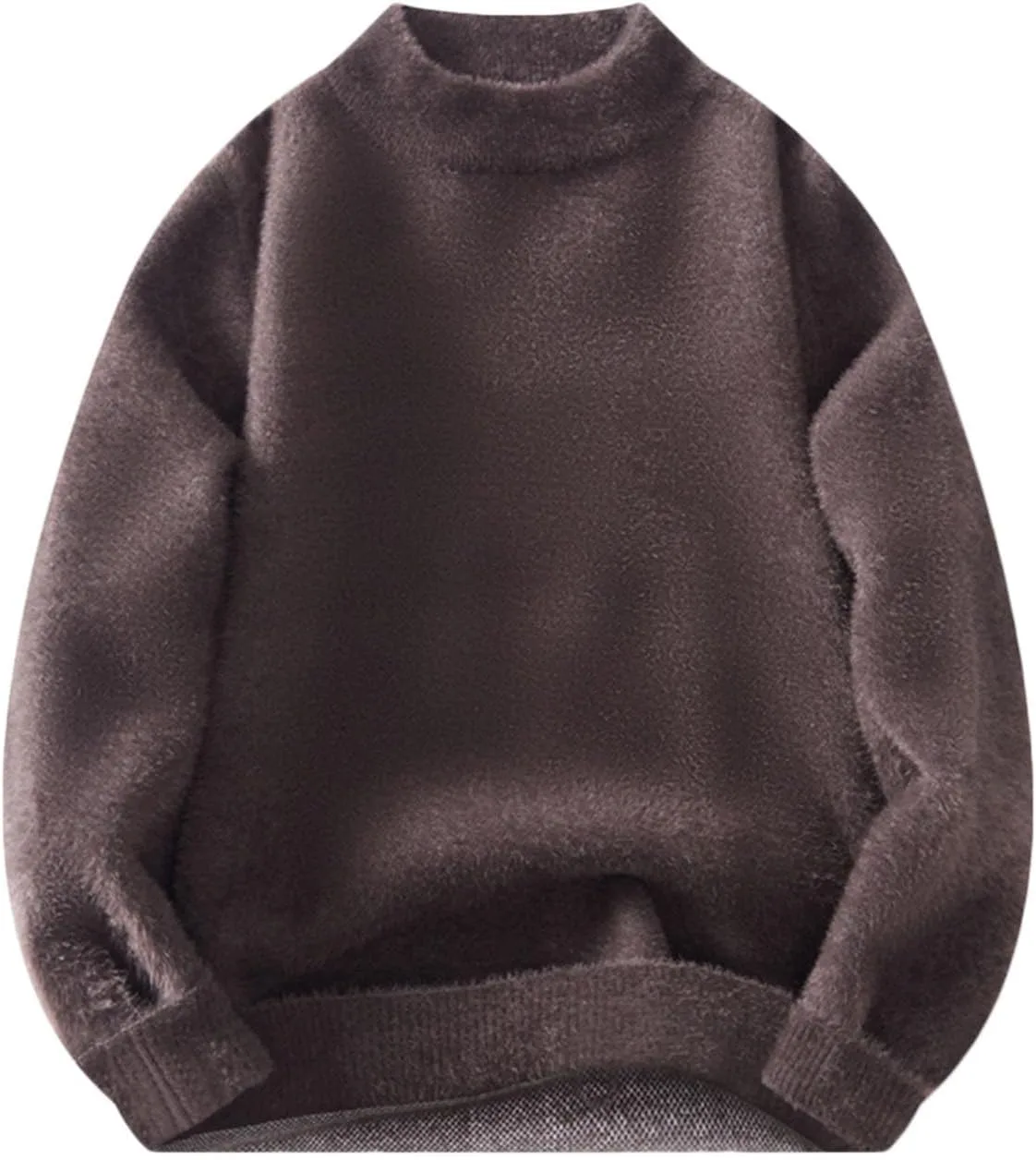 

Мужской повседневный свободный пуловер с длинным рукавом, вязаный, с тогглами