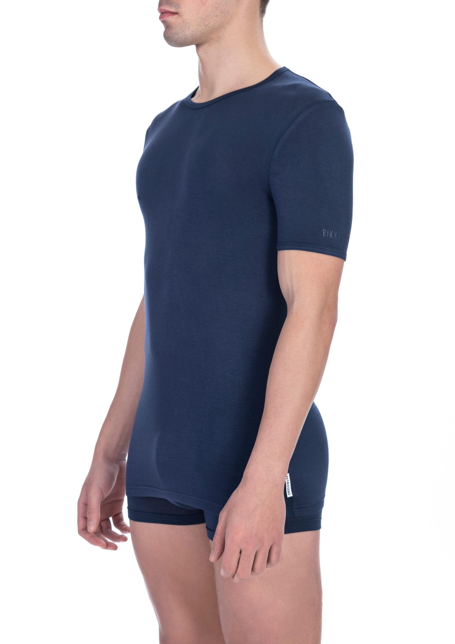 

Синяя хлопковая мужская футболка Bikkembergs