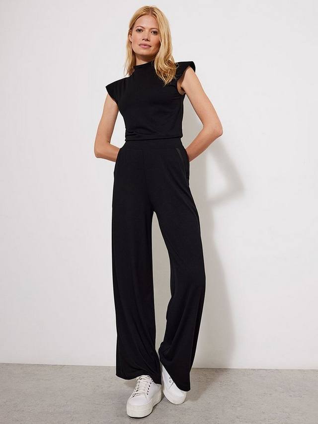 

Широкие брюки палаццо Mint Velvet, черный