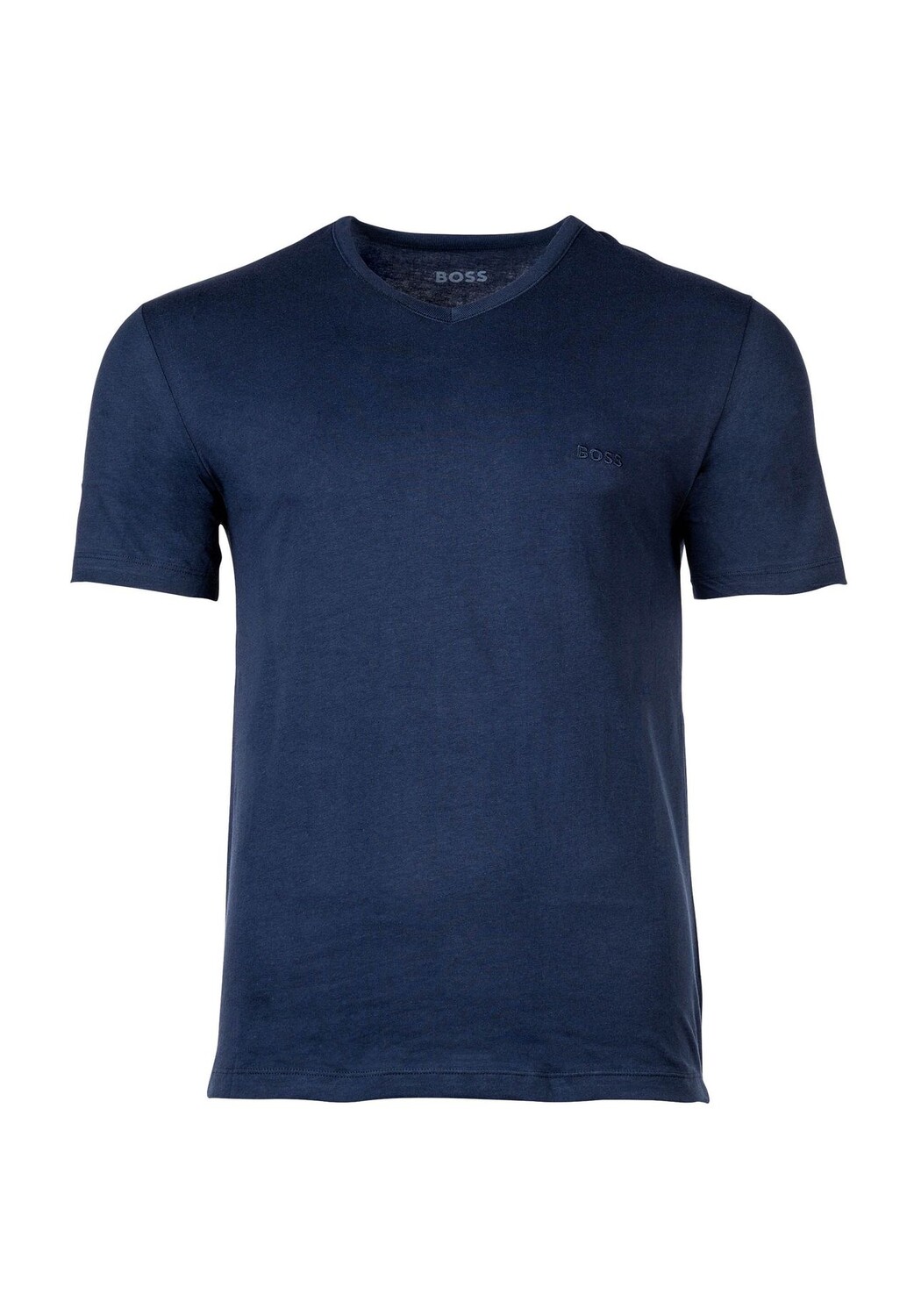 Футболка мужская, 3 шт. - TShirtVN 3P Classic, майка, V-образный вырез, хлопок BOSS, цвет Blau Grau Schwarz — фото 2