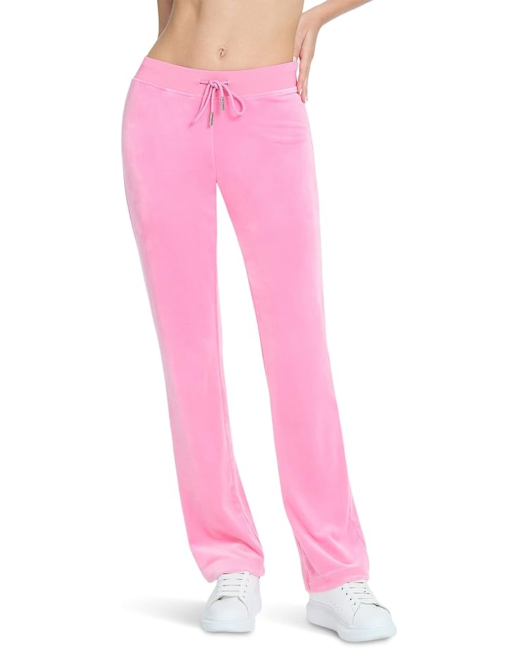 

Брюки Juicy Couture Rib Waist Velour Pants with Drawcord, цвет Hothot