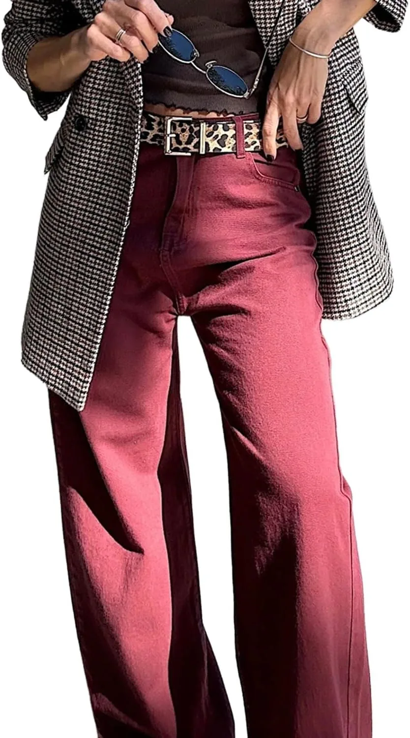 

Женские джинсы прямого кроя Apvirdy, высокие, эластичные