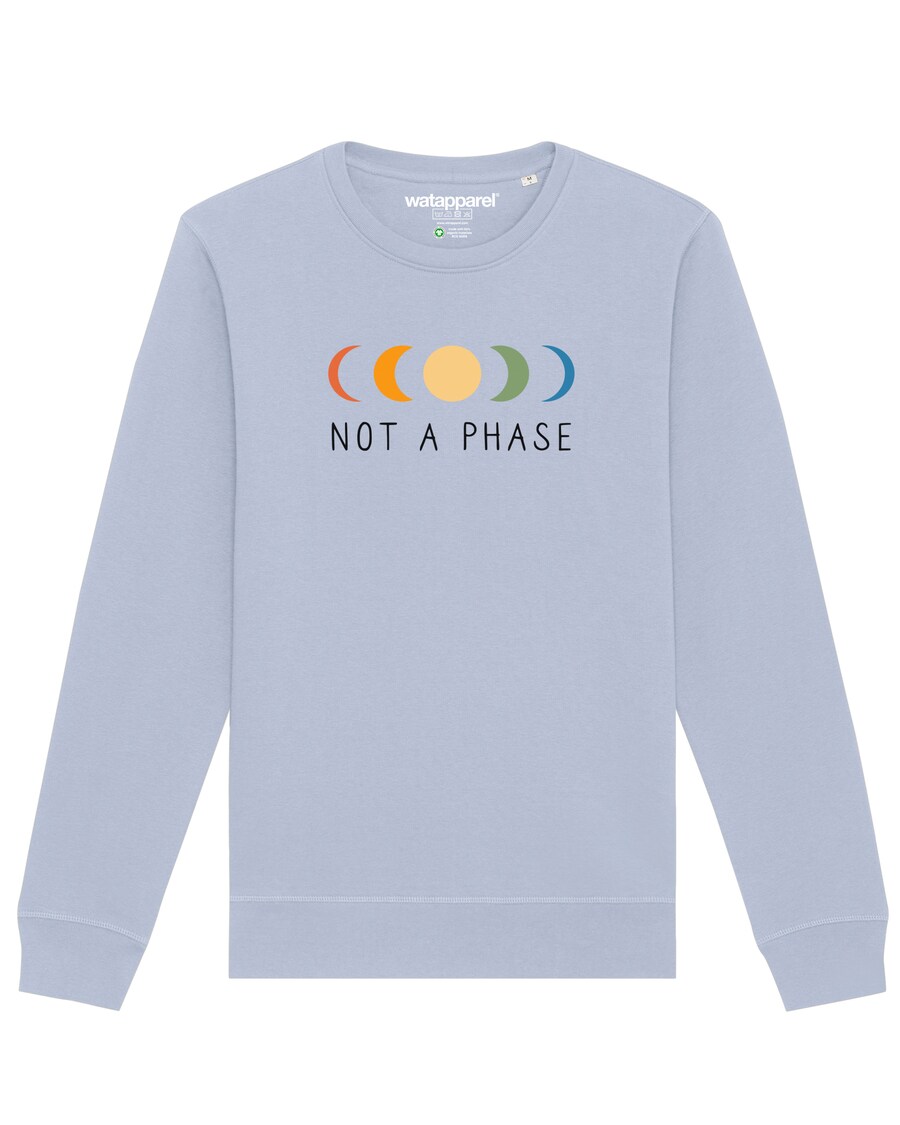 

Толстовка Watapparel Not a Phase, светло-синий
