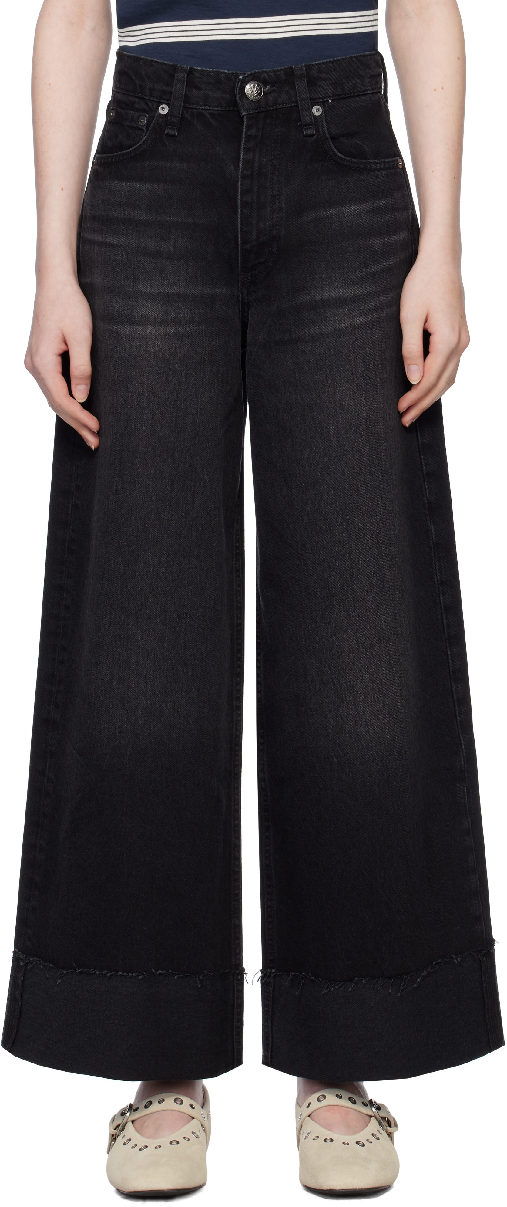 

Черные джинсы Sofie Ankle Wide Leg rag & bone