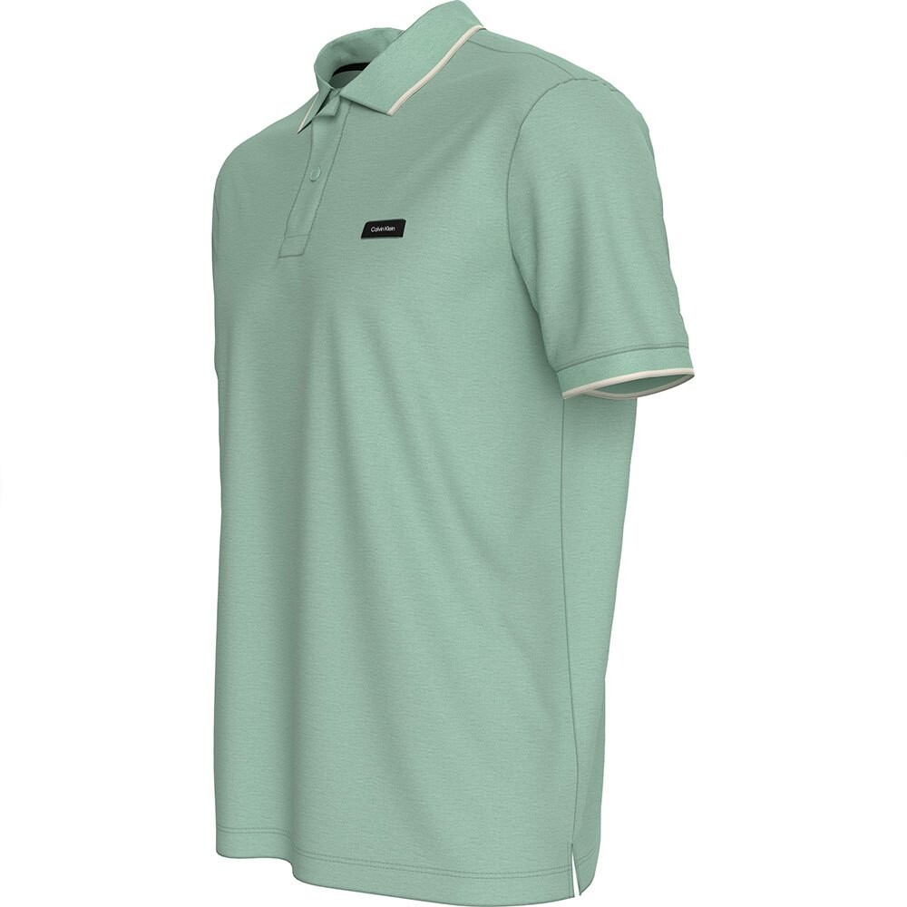 

Поло Calvin Klein Stretch Pique Tipping, зеленый